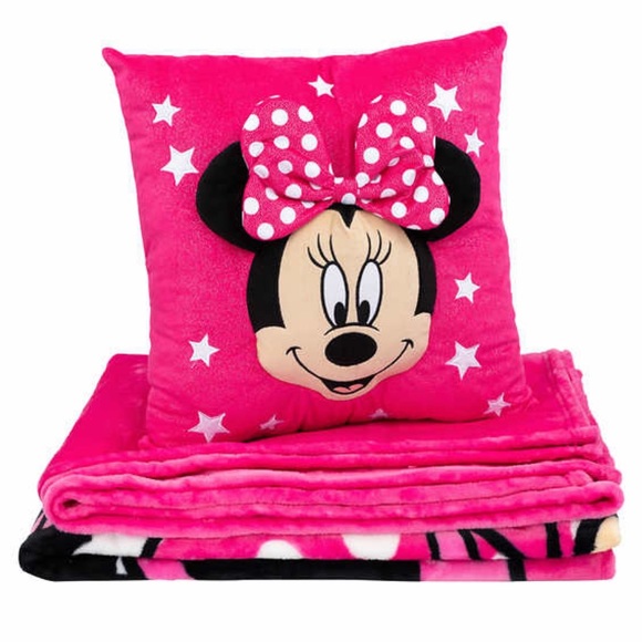 Jay Franco Character Pillow & Throw Set, Minnie Mouse - Picture 2 of 8